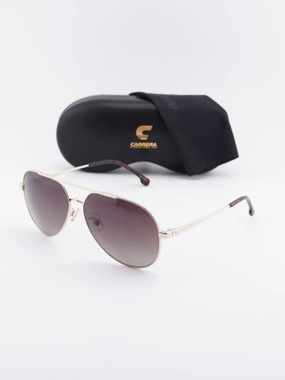 CARRERA 3005/S 006J LA Aviator Sunglasses - Gold / Brown Polarized